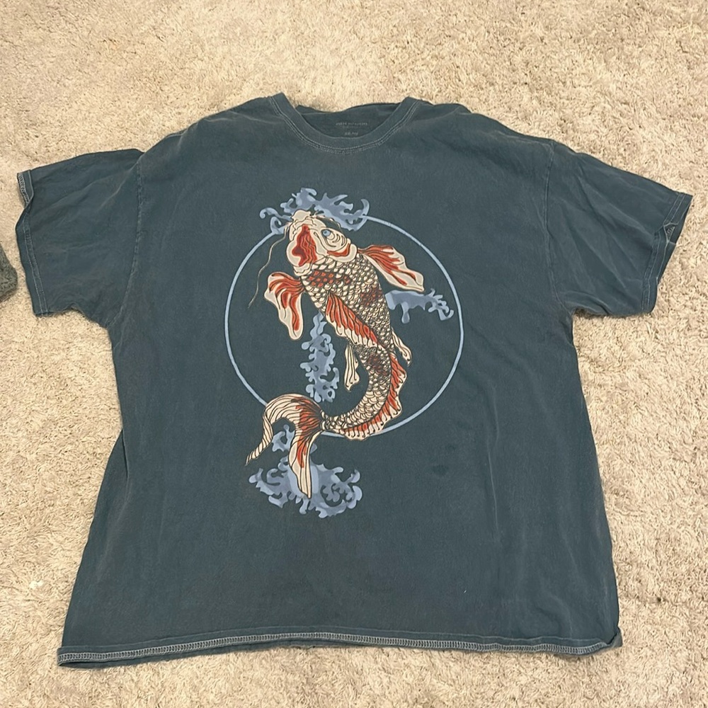 Urban Outfitters koi fish oversized tee